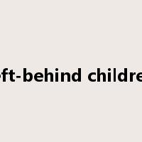 left-behind children是什么意思
