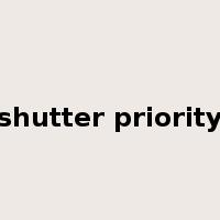 shutter priority是什么意思