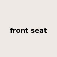 front seat是什么意思