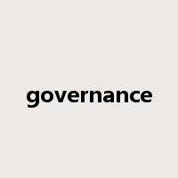 governance是什么意思