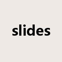 slides是什么意思