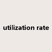 utilization rate是什么意思