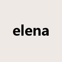elena是什么意思