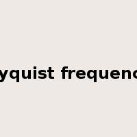 Nyquist frequency是什么意思