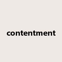 contentment是什么意思
