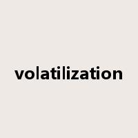 volatilization是什么意思