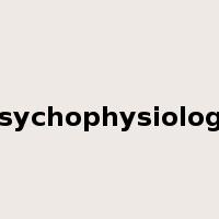 psychophysiology是什么意思