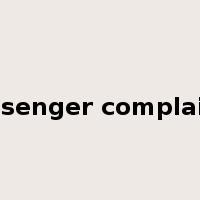 passenger complaints是什么意思