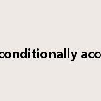 unconditionally accept是什么意思