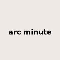 arc minute是什么意思