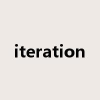iteration是什么意思