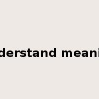 understand meaning是什么意思