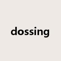 dossing是什么意思