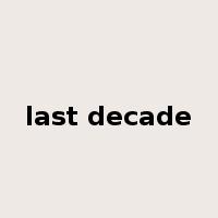 last decade是什么意思