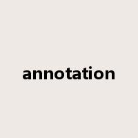 annotation是什么意思
