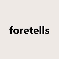 foretells是什么意思