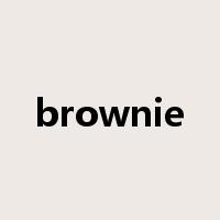 brownie是什么意思