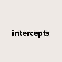 intercepts是什么意思