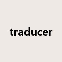 traducer是什么意思