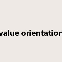 value orientation是什么意思