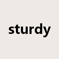 sturdy是什么意思