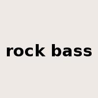 rock bass是什么意思