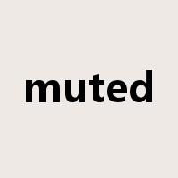 muted是什么意思