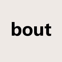bout是什么意思