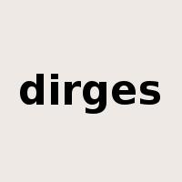 dirges是什么意思