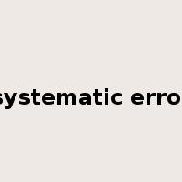 systematic error是什么意思