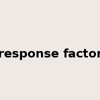 response factor是什么意思