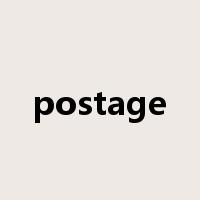 postage是什么意思