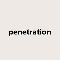 penetration是什么意思