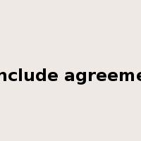 conclude agreement是什么意思