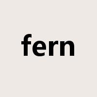 fern是什么意思