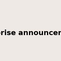 surprise announcement是什么意思