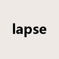 lapse是什么意思