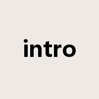 intro是什么意思