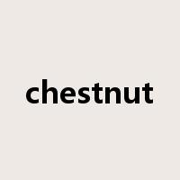 chestnut是什么意思