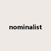nominalist是什么意思