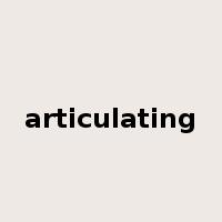 articulating是什么意思