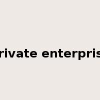 private enterprise是什么意思