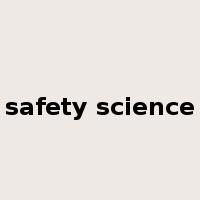 safety science是什么意思