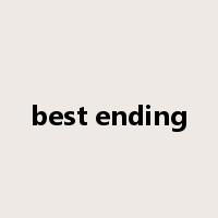 best ending是什么意思