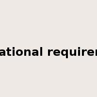 operational requirement是什么意思