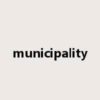municipality是什么意思