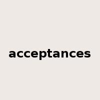 acceptances是什么意思