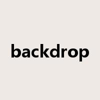 backdrop是什么意思