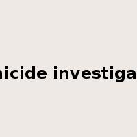 homicide investigation是什么意思