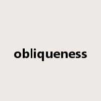 obliqueness是什么意思